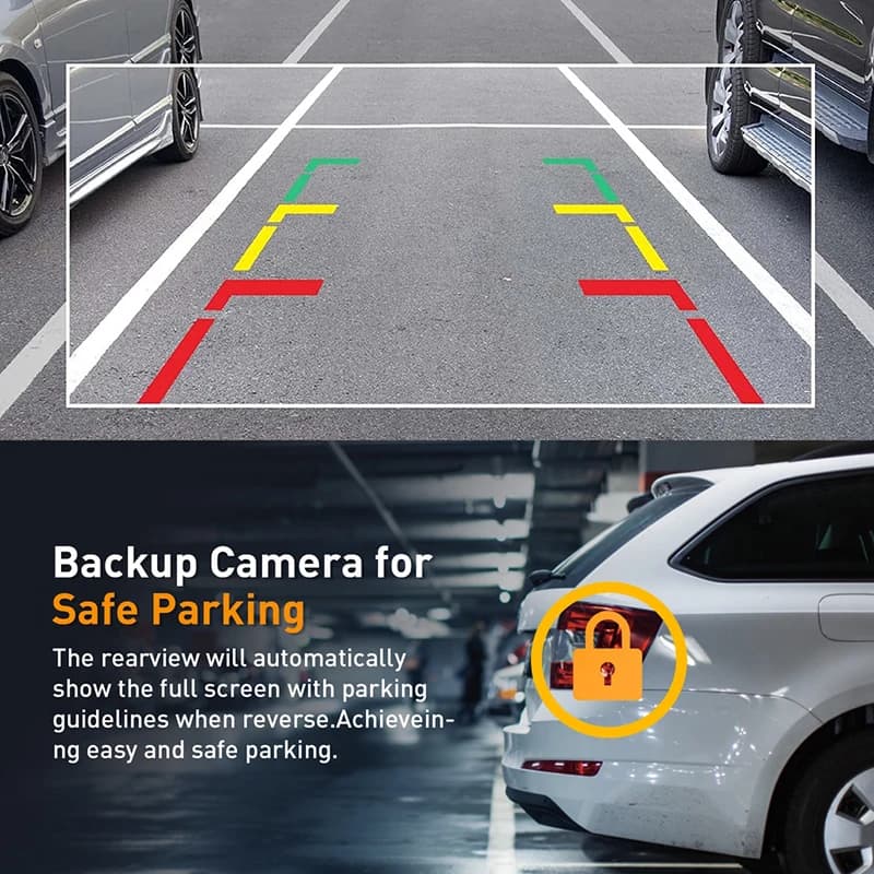 كاميرا داش ثلاثية مع واي فاي بدقة 1080P، تسجيل داخلي للسيارة بثلاث قنوات، مسجل فيديو داشكام - 5