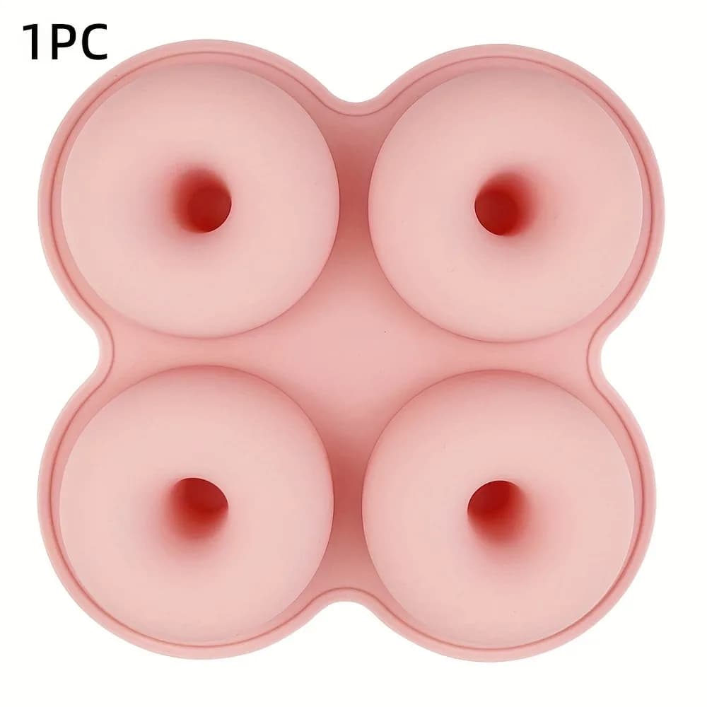 ​ 1 قطعة قالب دونات السيليكون 4 تجويف غير عصا قابلة لإعادة الاستخدام للمقلاة الهوائية والفرن الخبز دونات عموم اكسسوارات أدوات الكعكة - 6