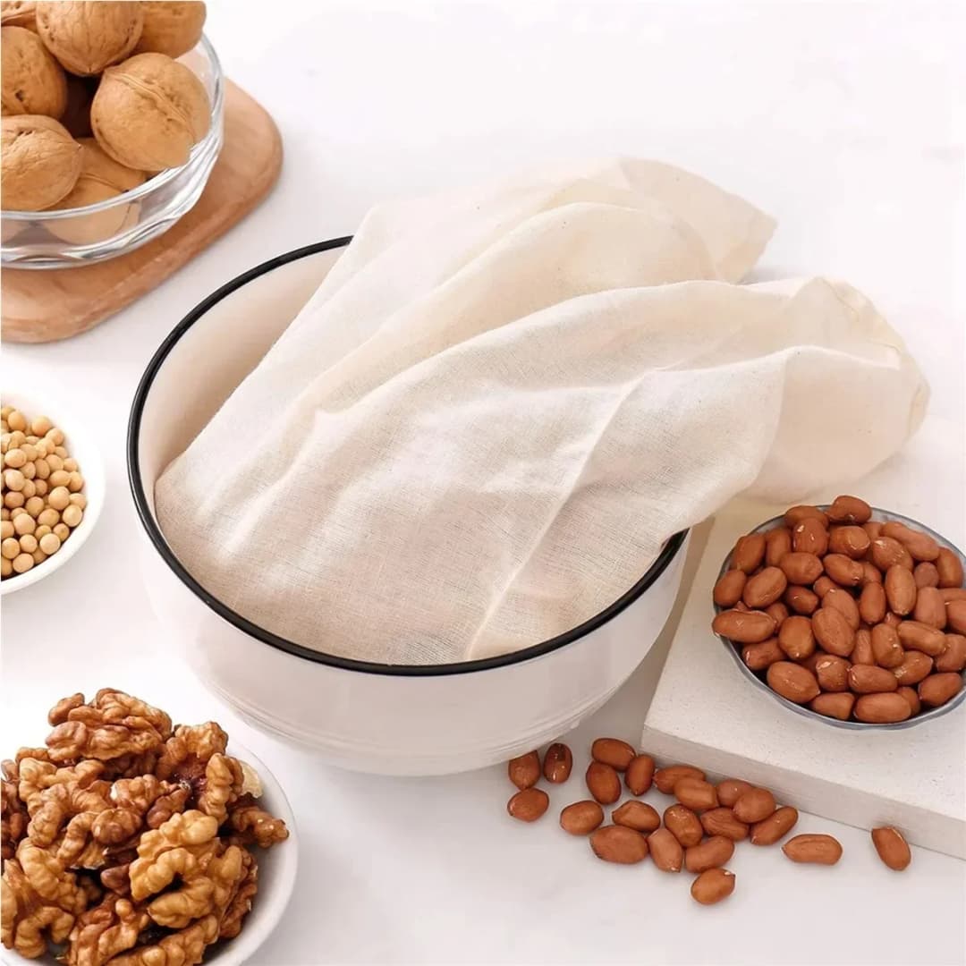 شاش قطني أدوات المطبخ قماش فلتر التوفو والجبن أدوات فلتر الزبدة والحليب والقهوة أدوات الطعام بار حديقة المنزل - 3