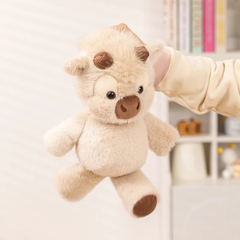 Adorable Highland Cattle Plush Toy 45cm - Huggable Running Cow Stuffed Animal Made with Premium Soft Fabric, Soothing Companion - 6