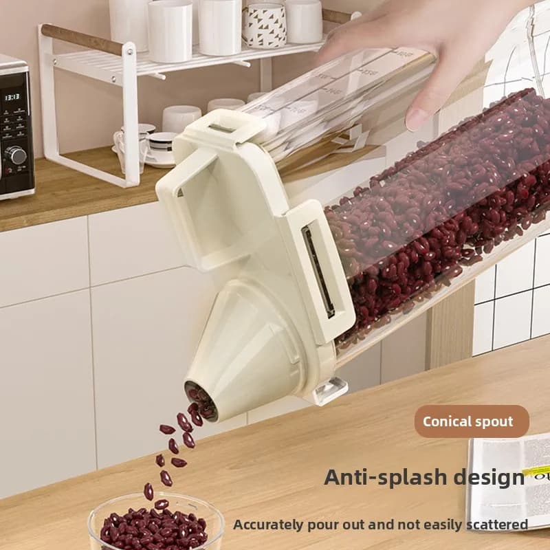 1.75/ 2.5/3L صندوق تخزين الحبوب والحبوب المتنوعة للطعام، خزان تخزين دلو الأرز، خزان الختم، أدوات المطبخ الجديدة - 2