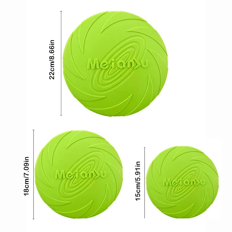 Dog Toys Silicone Flying Disc Fashion Multicolor Resistant Chew Toys Puppy Outdoor Game Trainning Interactive Supplies - 5