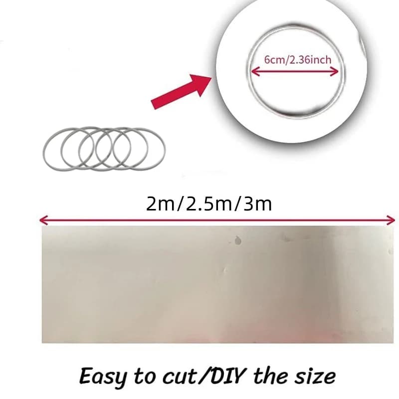 3m pipes Portable Stainless Steel Chimney Pipe Metal Roll Chimney for Outdoor Camping Tent Wood Stove DIY Pipe Stove Accessories - 3