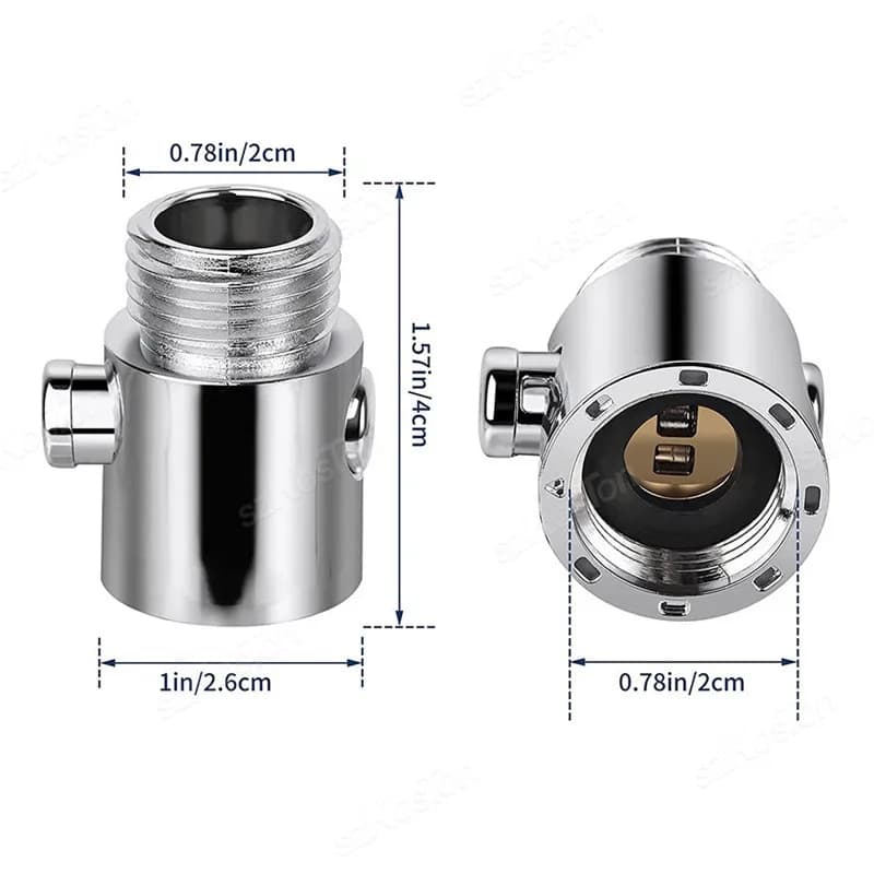 Shower Head Control Switch Shut Off Stop Valve Handheld Shower Head Bidet Sprayer Pipe Water Saving Valve Bathroom Accessories - 6
