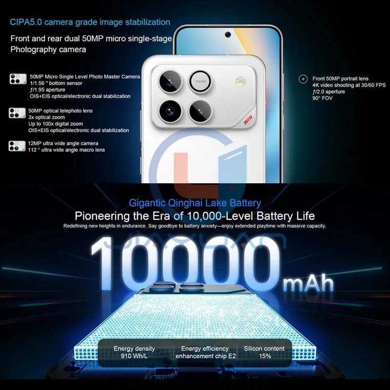 وصول جديد هونر وين 5G هاتف محمول أصلي شاشة AMOLED 6.83 بوصة 185 هرتز سنابدراجون 8 إيليت الجيل 5 بطارية 10000 مللي أمبير - 5