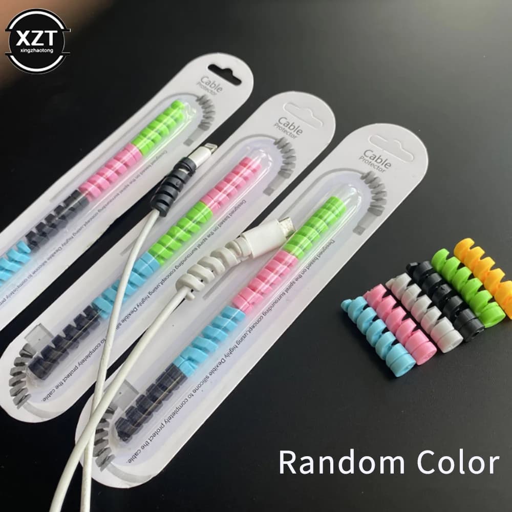 Mini المحمولة موبايل كبل شحن الهاتف حامي الشريط كابل لف المشبك ماوس USB شاحن كابل الطاقة لف