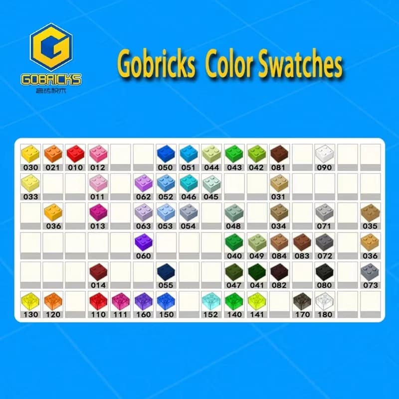 Gobricks 10PCS Bricks Slope 3040 2x1 High-tech Changeover Catch For Building Blocks Part Classic Brand Kids DIY Educational Toys - 5