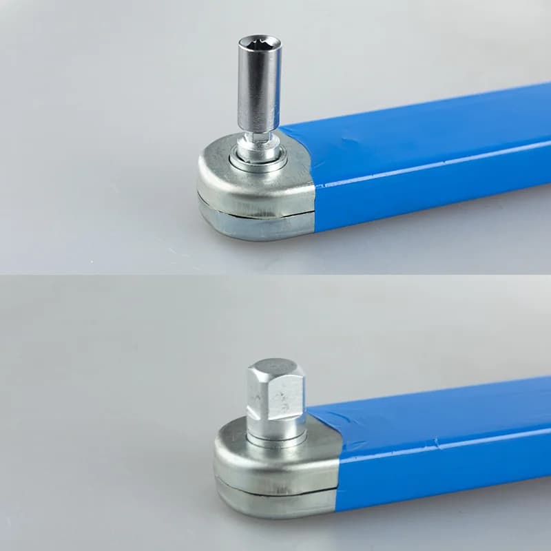 مفتاح تمديد مدمج أوفست 4 مع محول ثنائي الغرض ومقبس سقاطة لأدوات اليد والسيارات - 4