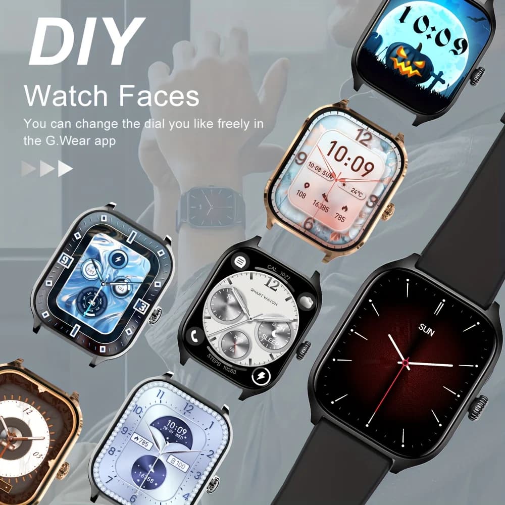 LAXASFIT 2025 New Smart Watch H9 Bluetooth Calls Men Women Smartwatches Fitness Bracelet Custom Watch Face - 5