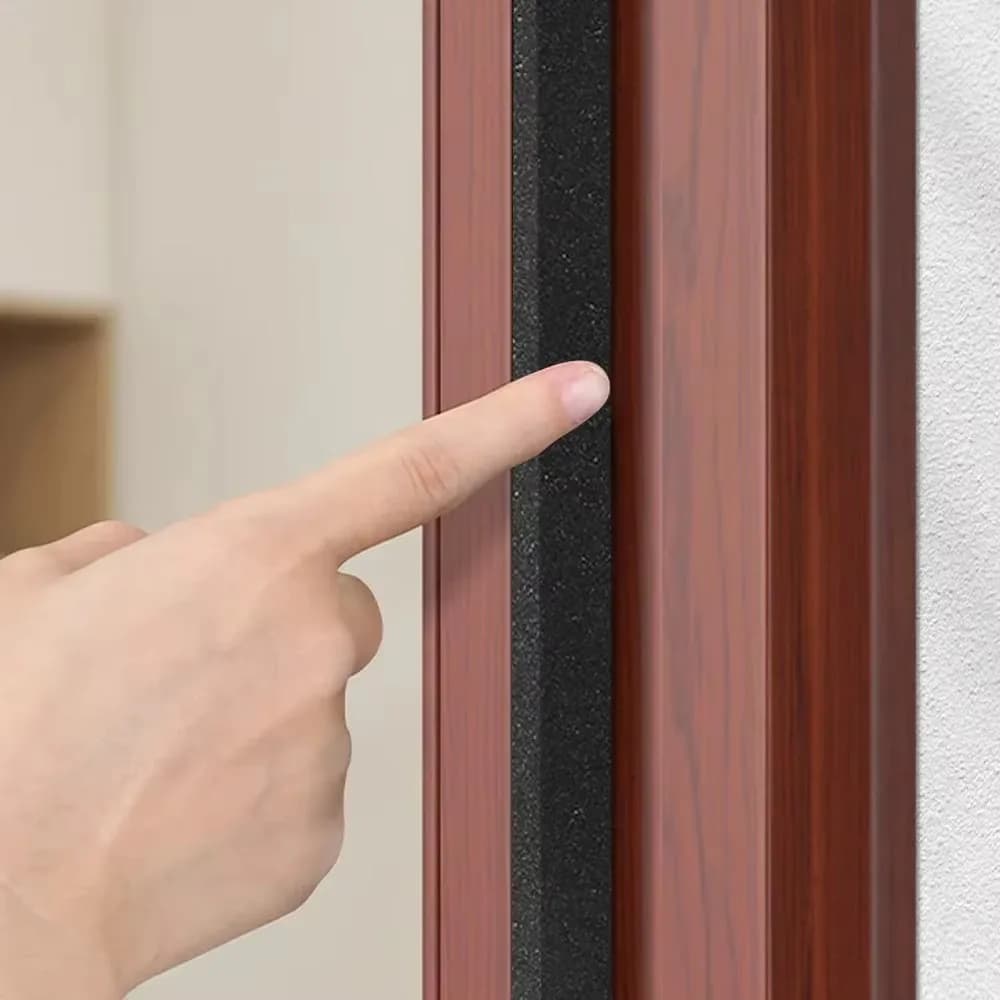 شريط ختم إسفنجي للباب والنافذة 20/2 متر شريط عزل ذاتي اللصق رغوة عازلة للصوت مقاومة للرياح شريط إسفنجي عازل للصوت للمنزل - 2