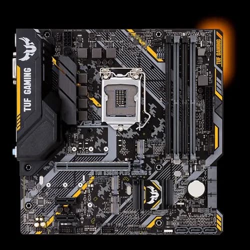 لوحة أم ASUS B360M-PLUS GAMING S بمعالج Intel LGA1151 وشريحة B360 وذاكرة DIMM DDR4 ودعم معالجات i7 8700 و8700K و8500 - 4