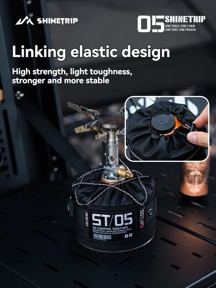 غطاء واقي لاسطوانة الغاز، سلسلة خارجية، مقاوم للصدمات، تخزين وتزيين معدات التخييم - 6