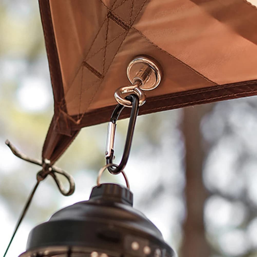 1-10 قطع خطاف مغناطيسي للتخييم خطاف تعليق مغناطيسي قوي مشبك كارابينر للمظلة والخيمة إكسسوارات أدوات التخييم في الهواء الطلق - 3