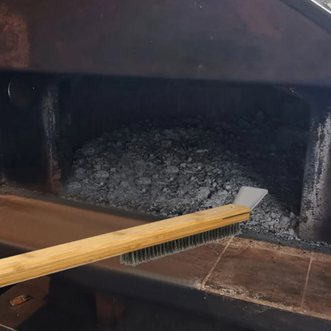 1 قطعة/الوحدة جديد المحمولة فرن البيتزا فرشاة تنظيف طويلة سهلة التنظيف شعيرات صلبة فرشاة شواء لتنظيف شواية فرن البيتزا - 3