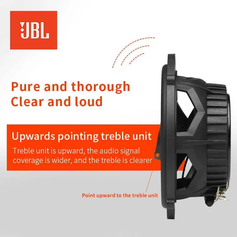 JBL Car Audio Speaker 6.5-inch CLUB 625SQ Coaxial Speaker Treble Subwoofer Full Band Stereo Surround Speaker - 5