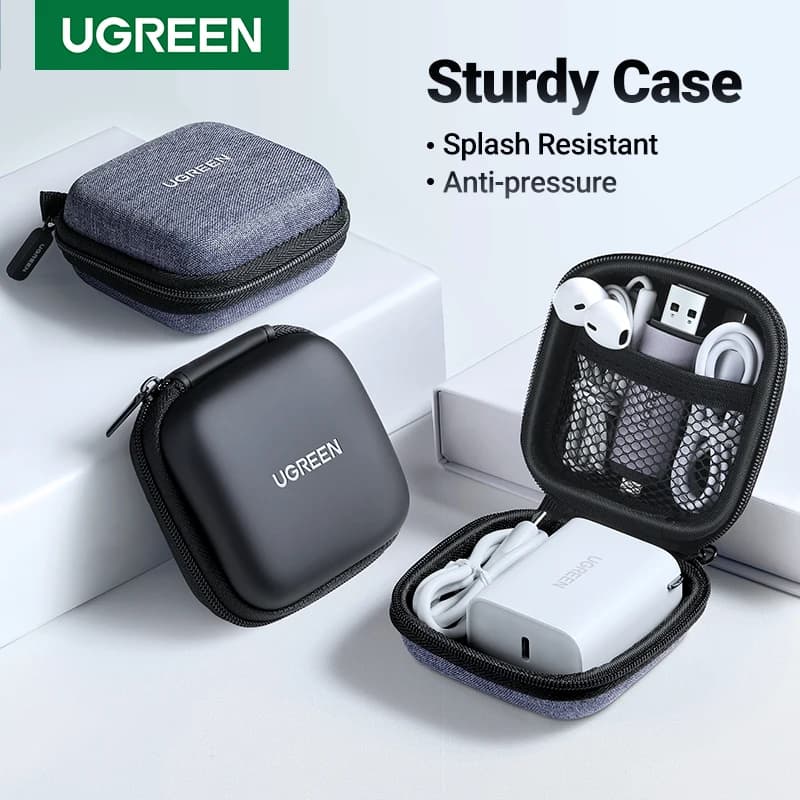 حقيبة سماعات أذن UGREEN صلبة لسماعات Airpods وEarpods وSennheiser إكسسوارات سماعات بلوتوث لاسلكية