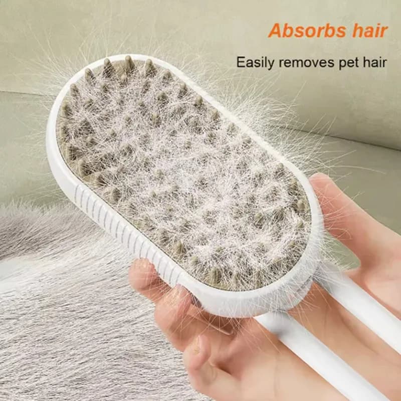 Pet Comb Cat Dog Pet Spray Massage Comb Cleaning Hair Removing Comb Dog Comb Spray Anti-Skies Comb Pet Bath Brush - 3