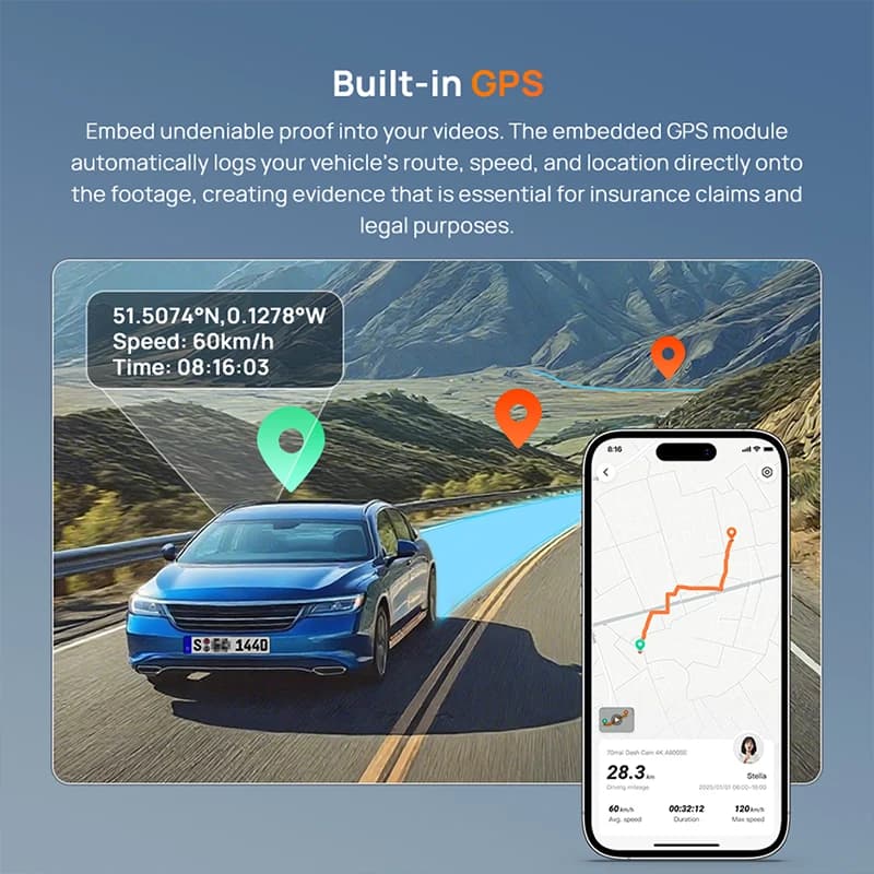 70mai 4K Dash Cam A810Lite 70mai A810 Lite 4K A810 Lite - 4