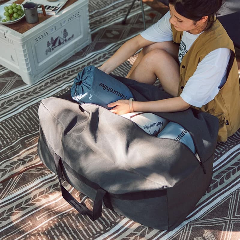 حقائب تخزين قابلة للطي بسعة كبيرة من Naturehike 45 لتر 100 لتر حقيبة حمل إكسسوارات التخييم حقيبة سفر للأنشطة الخارجية العائلية - 2
