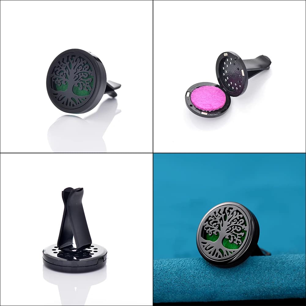 سيارة الهواء الناشر المنجد الأسود المعطر سيارة الضروري النفط الناشر رائحة العطور الروائح شجرة قلادة قلادة - 6