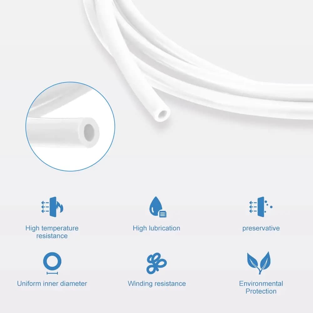 ترقيات أنابيب PTFE من كرياليتي، 1 متر/2 متر، لأنابيب Bowden لطابعة 3D، متوافقة مع خيط 1.75mm وسلسلة Ender CR - 3