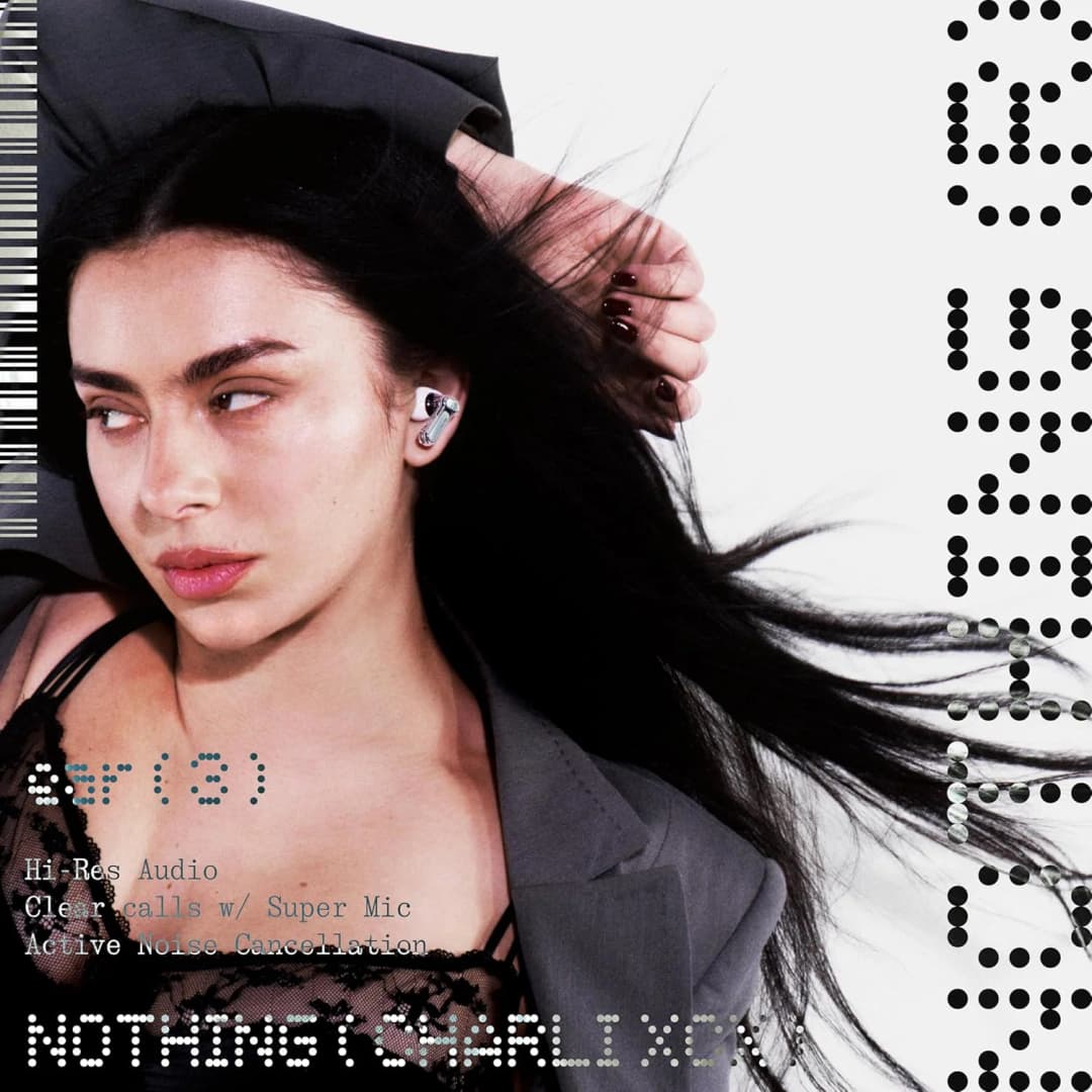 سماعات Nothing Ear (3) لاسلكية، ميكروفون فائق، إلغاء ضوضاء نشط هجين 45dB، بلوتوث، 6 ميكروفونات - 3