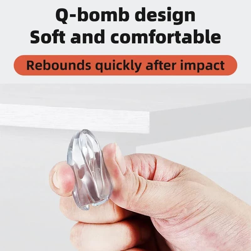 16 قطعة واقي زوايا الطاولة من السيليكون المضيء لسلامة الأطفال، مضاد للتصادم، مع غطاء حماية لمقابس الكهرباء - 4