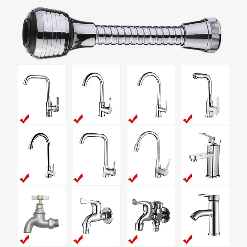 Kitchen Gadgets 2 Modes 360 Rotatable Bubbler High Pressure Faucet Extender Water Saving Bathroom Kitchen Accessories Supplies - 2