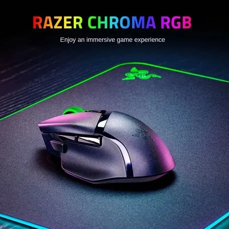 ماوس ألعاب لاسلكي قابل للتخصيص Razer Basilisk V3 X إضاءة RGB (2.4 جيجاهرتز) وبلوتوث مستشعر بصري 18000 نقطة في البوصة - 3