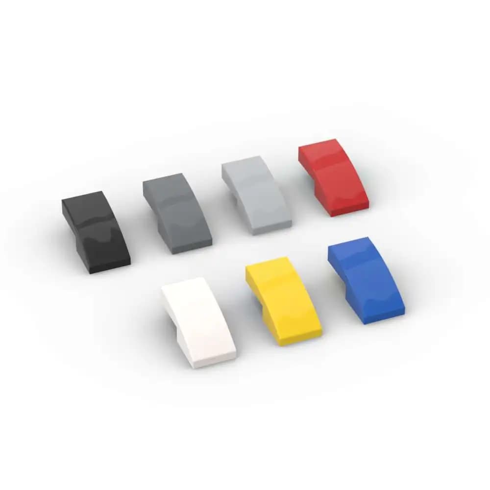 MOC 10PCS 11477 Curved 2x1x2/3 Building Blocks Kit Slope Curved Surface Bricks Particle Educational  Toy Children Birthday Gifts