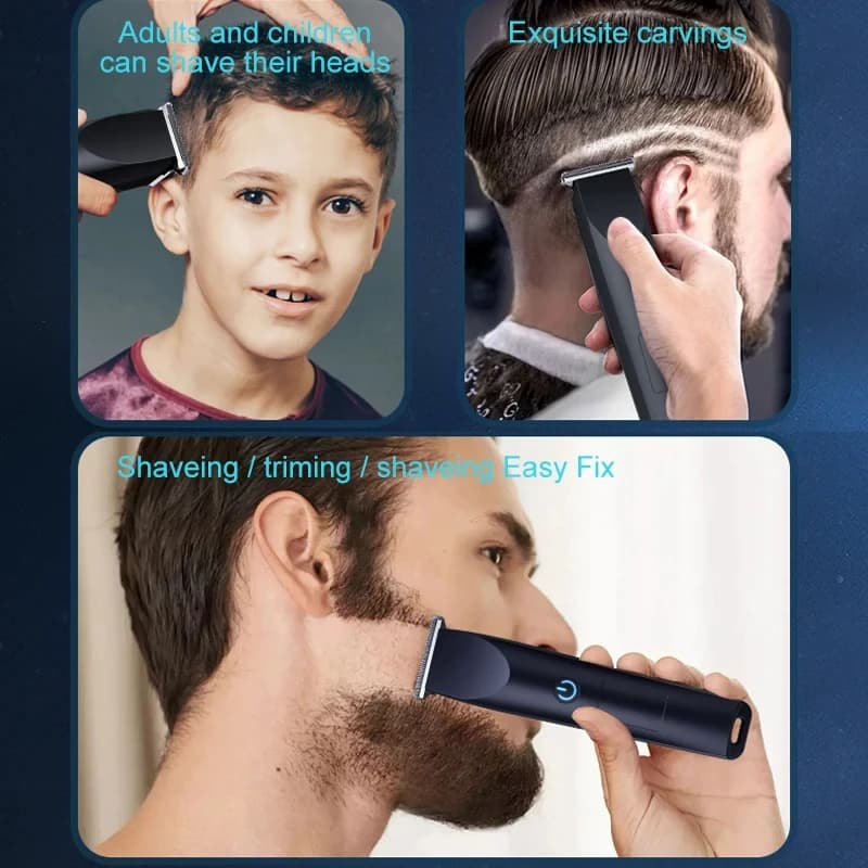 Design of adjustable cutter head with USB charging for electric hair clipper hair and beard trimming - 6