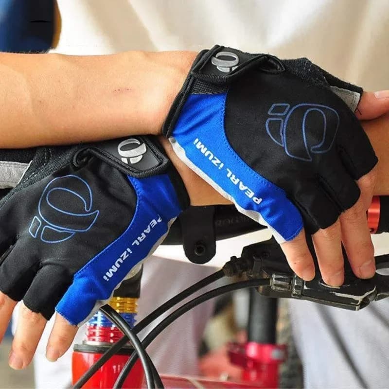 Bicycle Gel Half Finger Gloves Anti Slip Sweat Proof Shockproof Mountain Bike Road Armguard Portable Half Finger Bicycle Gloves - 5