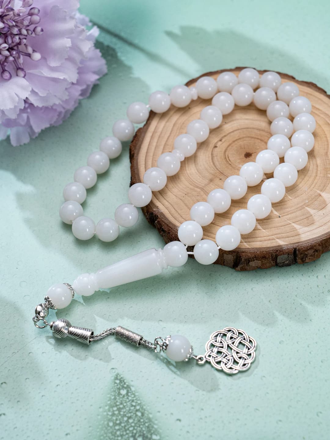 خرز صلاة مصنوع يدويًا عالي الجودة - 5 ألوان كلاسيكية للصلاة والتأمل والتاسبيح - 4