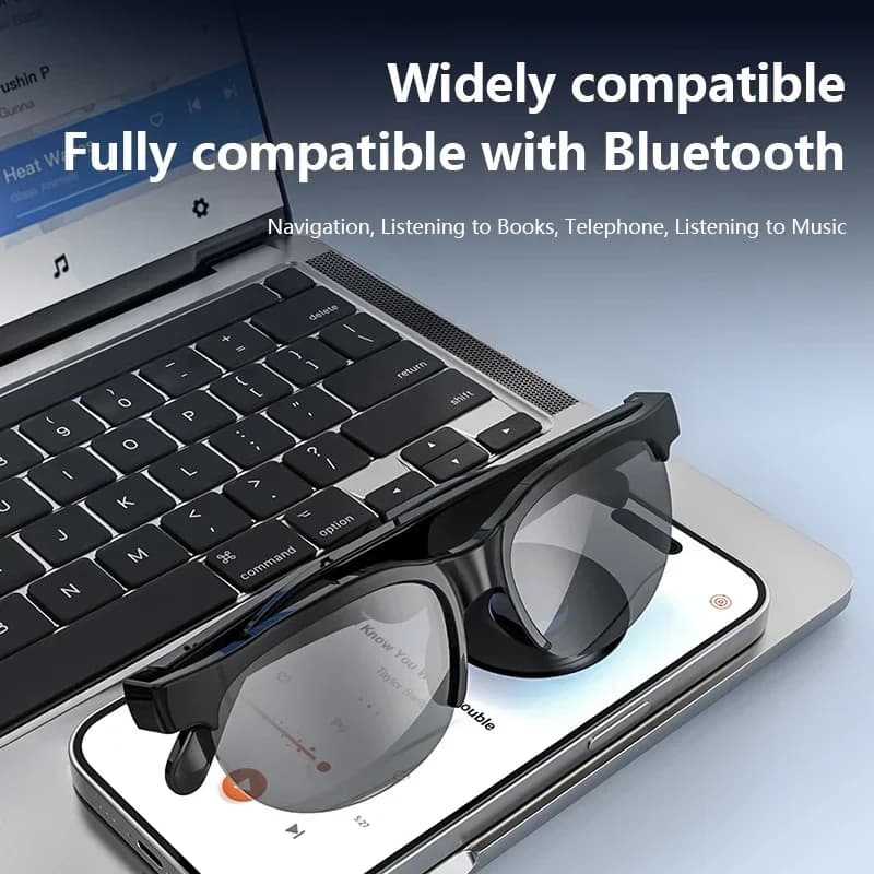 Lenovo Smart Glasses 2026 New AI Translation Bluetooth Conversation Recording Listening To Music Men Women Smart Sunglasses - 3