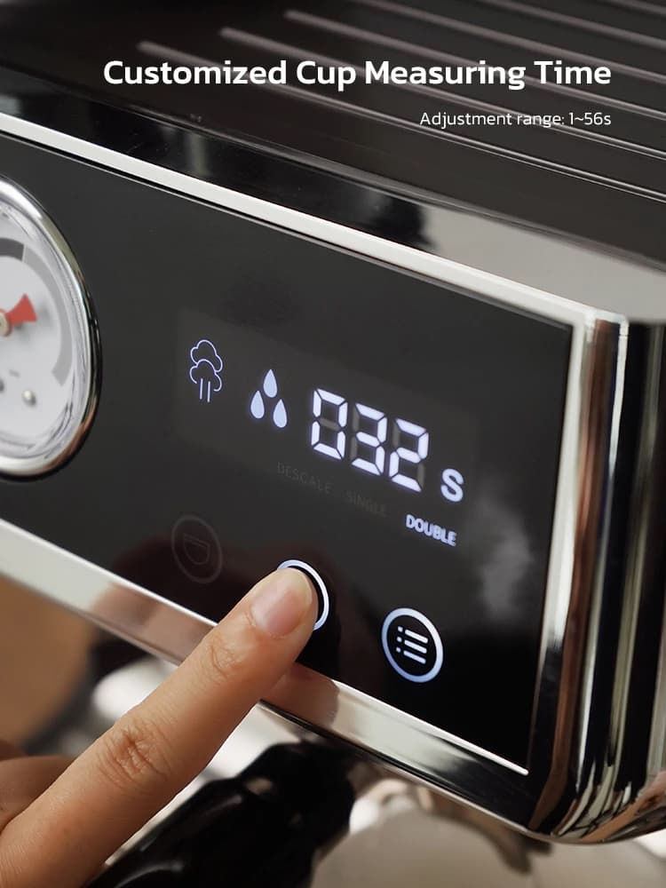 HiBREW Dual Boiler System Barista Pro 20Bar Bean to Espresso Cafetera Coffee Machine with Full Kit for Cafe Hotel Restaurant H7A - 5