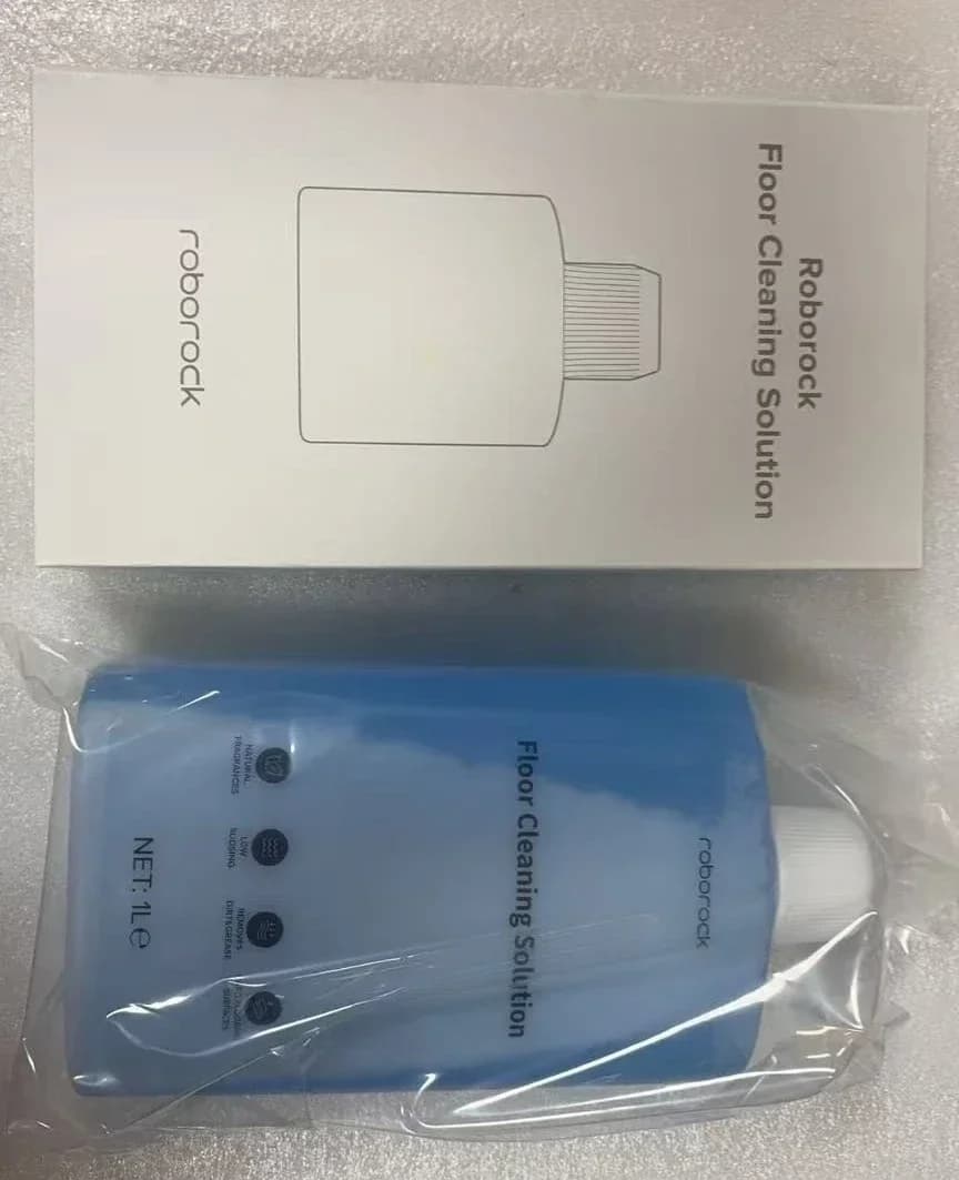 محلول تنظيف الأرضيات الأصلي من Roborock متوافق مع مكانس الروبوت مع مسح وتنظيف جاف ورطب، 1 لتر - 2