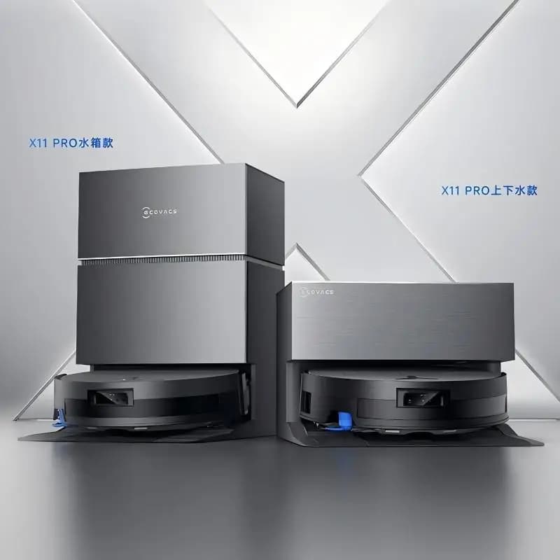 روبوت كنس ذكي متكامل لتنظيف الأرضيات Ecovacs X11 PRO Drum مع كنس ومسح وتنظيف أوتوماتيكي