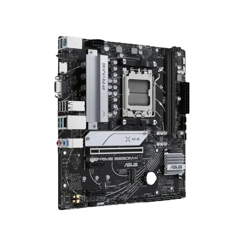 ASUS PRIME B650M K New AMD B650 Supports 96GB AMD Ryzen ™ 7000 8000 9000 Series Socket AM5 Motherboard - 5