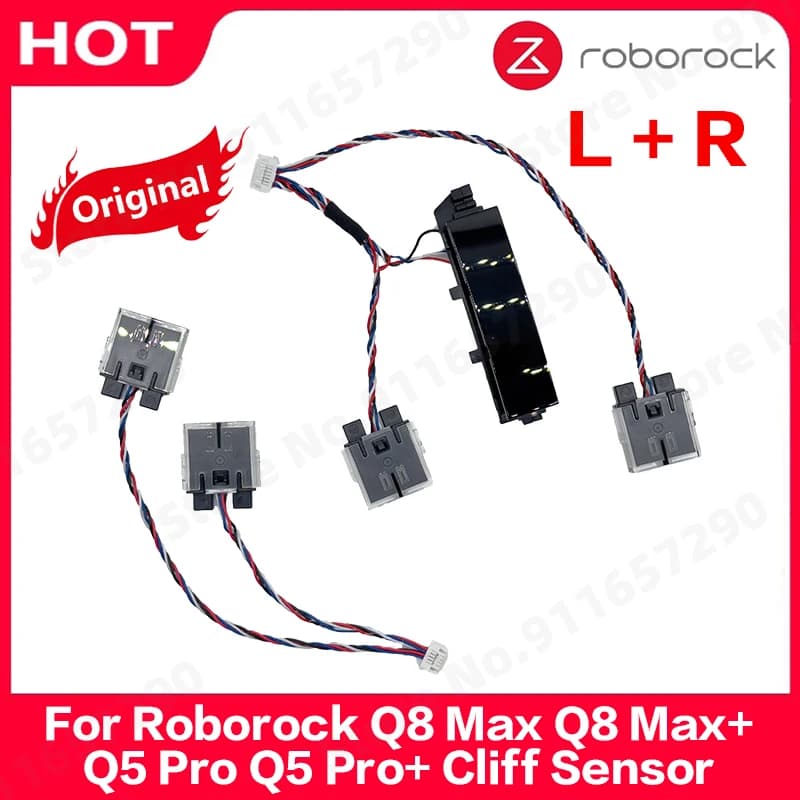 Original Roborock Q8 Max Q8 Max+ Q5 Pro Q5 Pro+ Ultron lite - Right and Left Cliff Assembly Parts Vacuum Cleaner Cliff Sensor