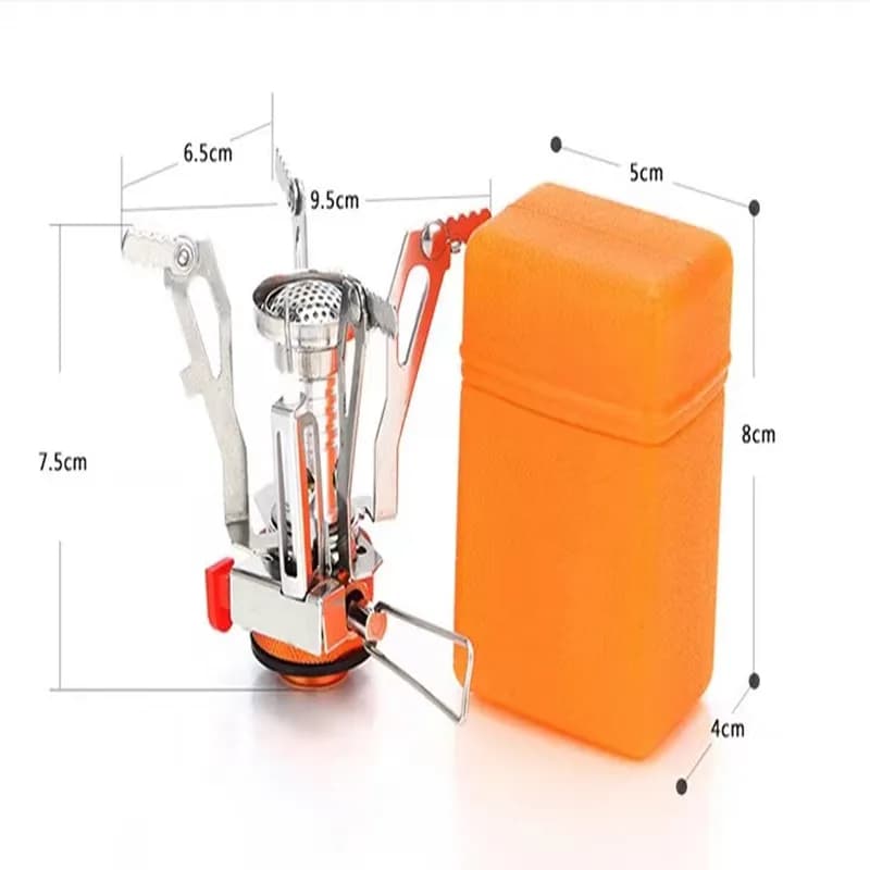 Gas Cooker Camping Accessories  Portable Outdoor Camping Aluminum Alloy Ultra Light Picnic Cooking Camp Stove Survival Furnace - 4