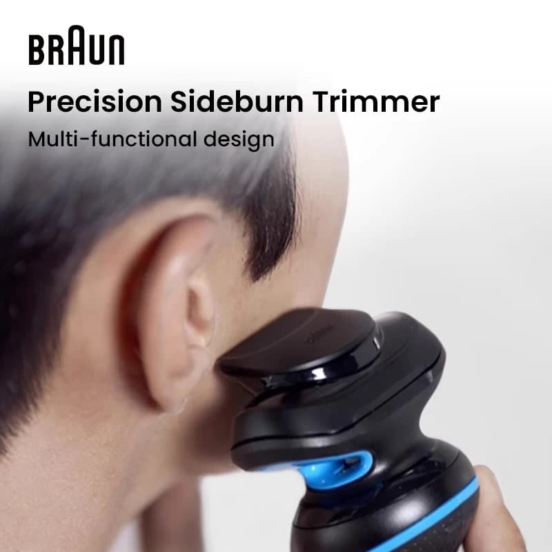 ماكينة حلاقة كهربائية Braun 50-B4200cs للحلاقة الجافة والمبللة، برأس عائم، وشحن سريع، ومؤشر شحن، ومصنوعة من الفولاذ المقاوم للصدأ - 2