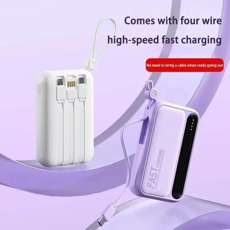 بنك طاقة VIVO 500000 مللي أمبير مدمج 4 خطوط سعة كبيرة شحن فائق السرعة بطارية خارجية محمولة لجميع الهواتف 2026 جديد - 3