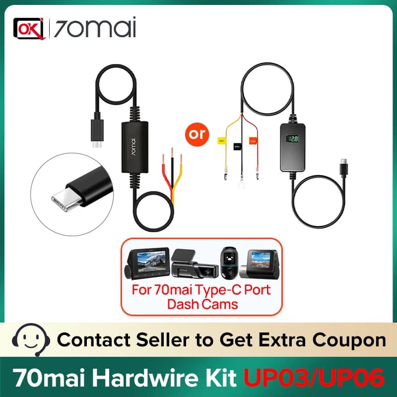 70mai مجموعة توصيل UP03 كابل مراقبة وقوف السيارات فقط لكاميرات 70mai M500/Omni X200/X800/A810/A510 - 2