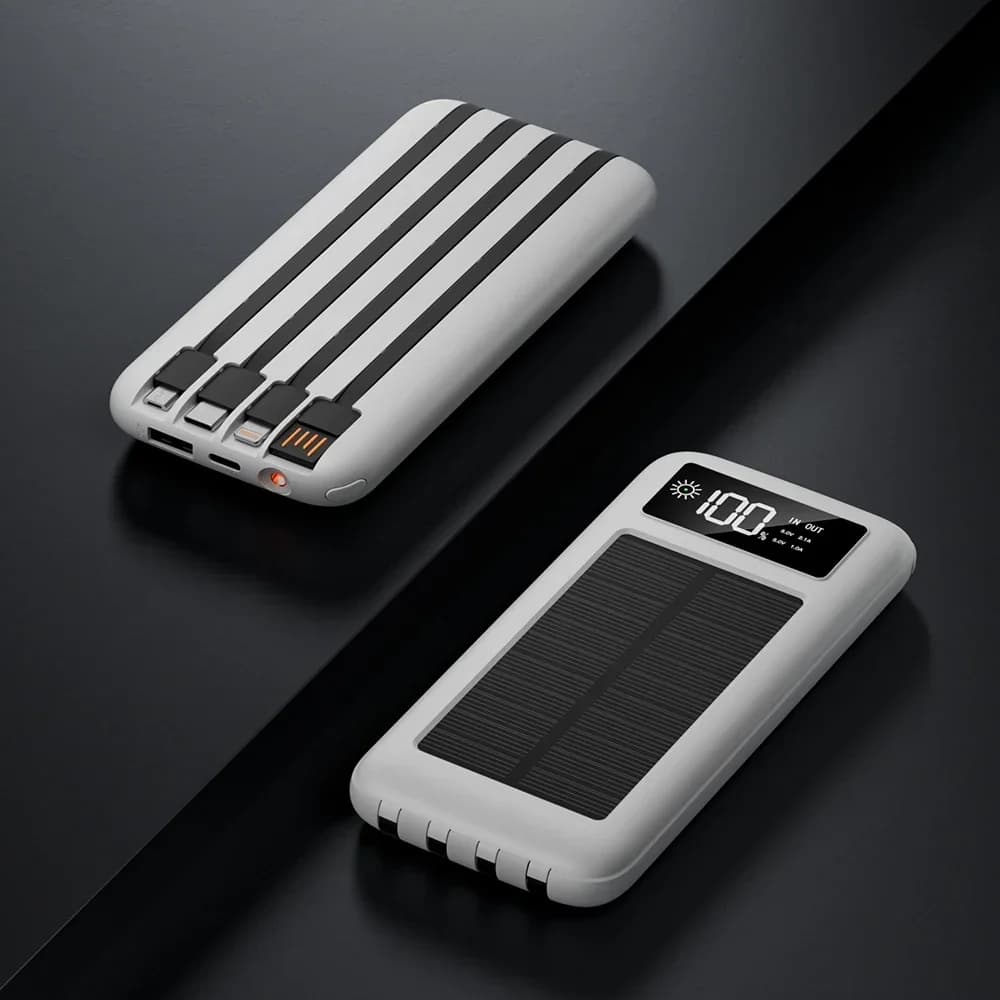 Lenovo 500000mAh Power Bank Solar Charge Portable Large Capacity Digital Display Mobile Powerbank for iPhone Huawei Samsung 2026 - 6