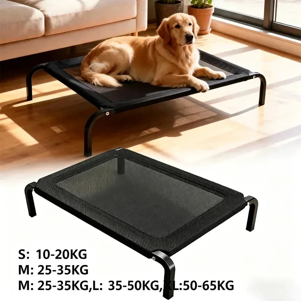 Foldable Dog House Bed for All Seasons Detachable Washable Military Style Pet Bed Portable Camping Dog Bed for Summer Use