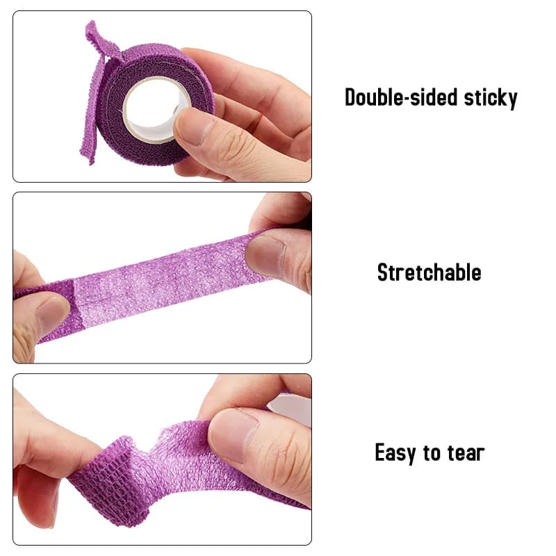 1 قطعة فن الأظافر حماية الضمادة إصبع التفاف الضمادة غير المنسوجة جل البولندية إزالة الشريط الذاتي اللصق العناية بالبشرة أدوات مانيكير - 5