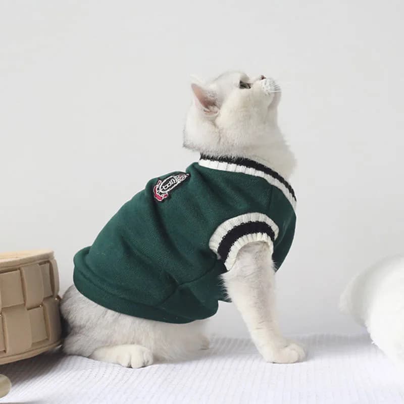 Cat Dog Sweater Pullover Winter Pet Clothes for Small Dogs Cat Vest Puppy Jacket Pet Cat Clothing Kitty Costume Ubranka Dla Psa - 3