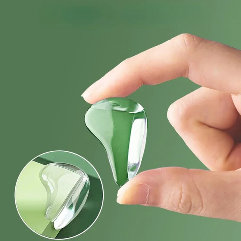 واقي زوايا الأثاث من السيليكون لسلامة الأطفال، مضاد للتصادم، مع حشوات للزوايا - 3