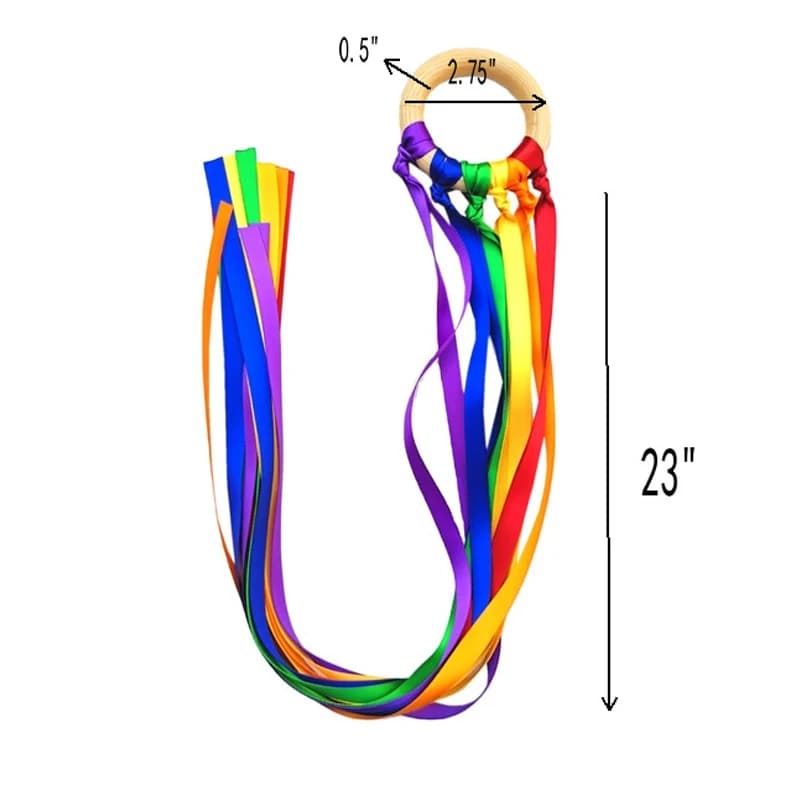 لعبة حسية على طراز مونتيسوري لحديثي الولادة ، حلقة شريط للأطفال غير سامة ، التعرف على الألوان ، تطوير لعبة حسية ، خالية من بيسفا - 4