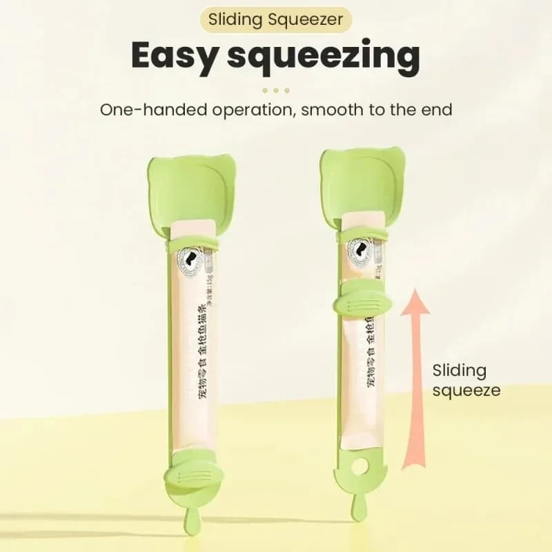 1/3PCS Cat Strip Feeder Spoon Long Handle Lickable Wet Food Feeder for Cats Pet Meat Mud Food Squeeze Dispense Spoon Pet Supplie - 3